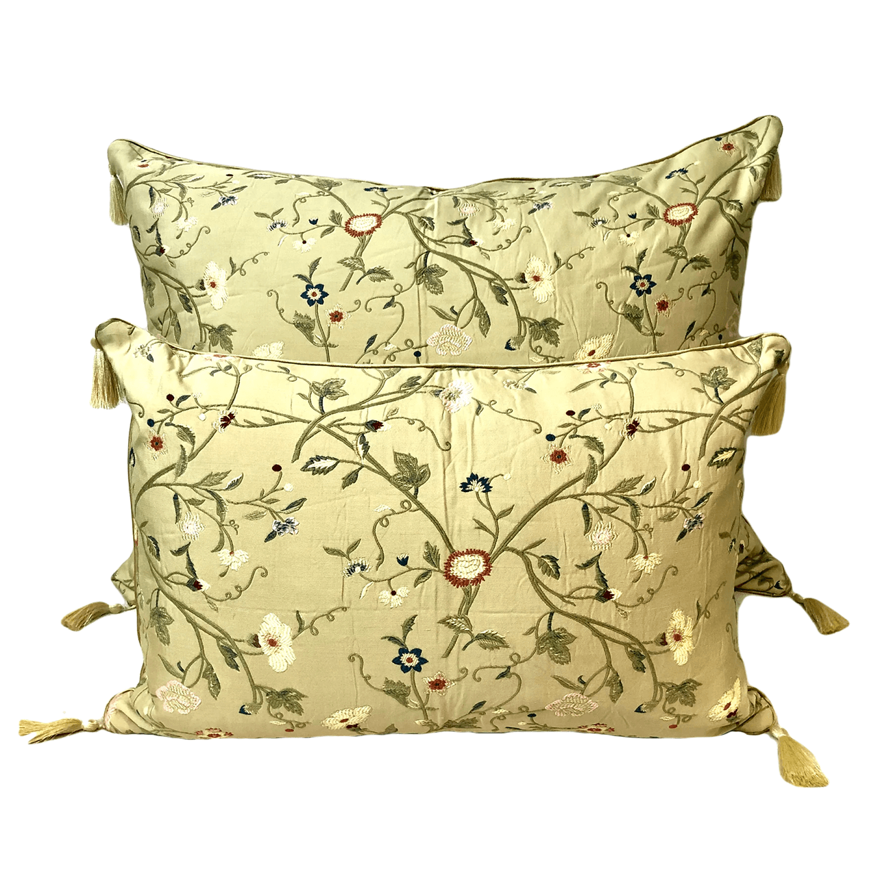 Gold pistachio Botanical Pillow case