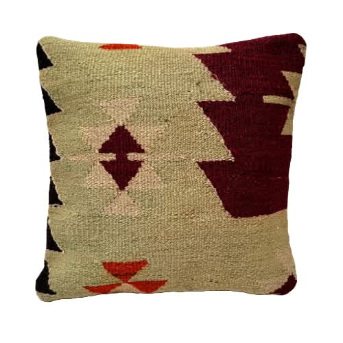 Kilim Pillow 16x16 – Turkish Towel Collection - Main Image