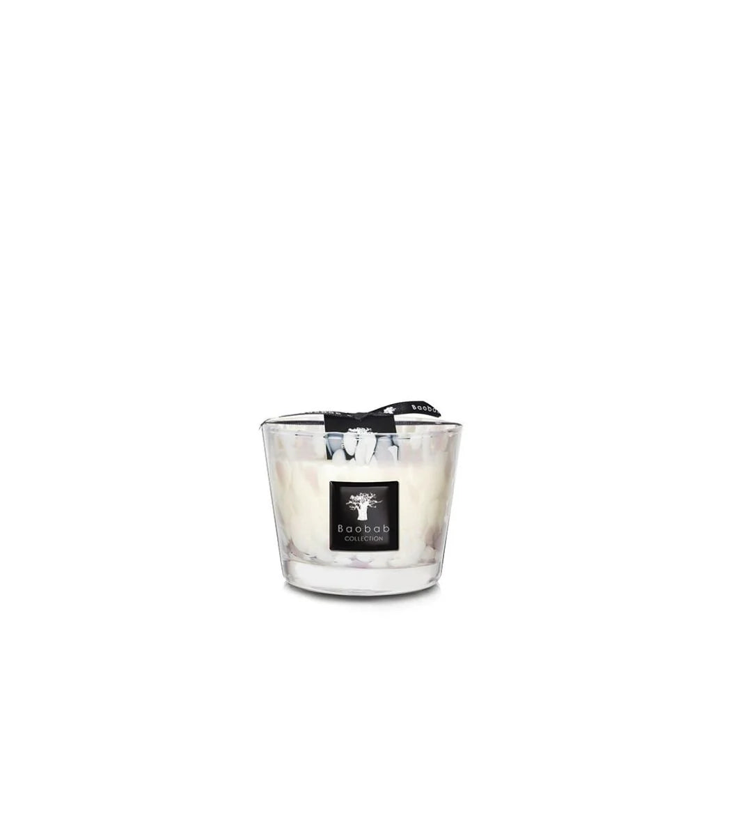 Baobab Scented Candle White Pearls