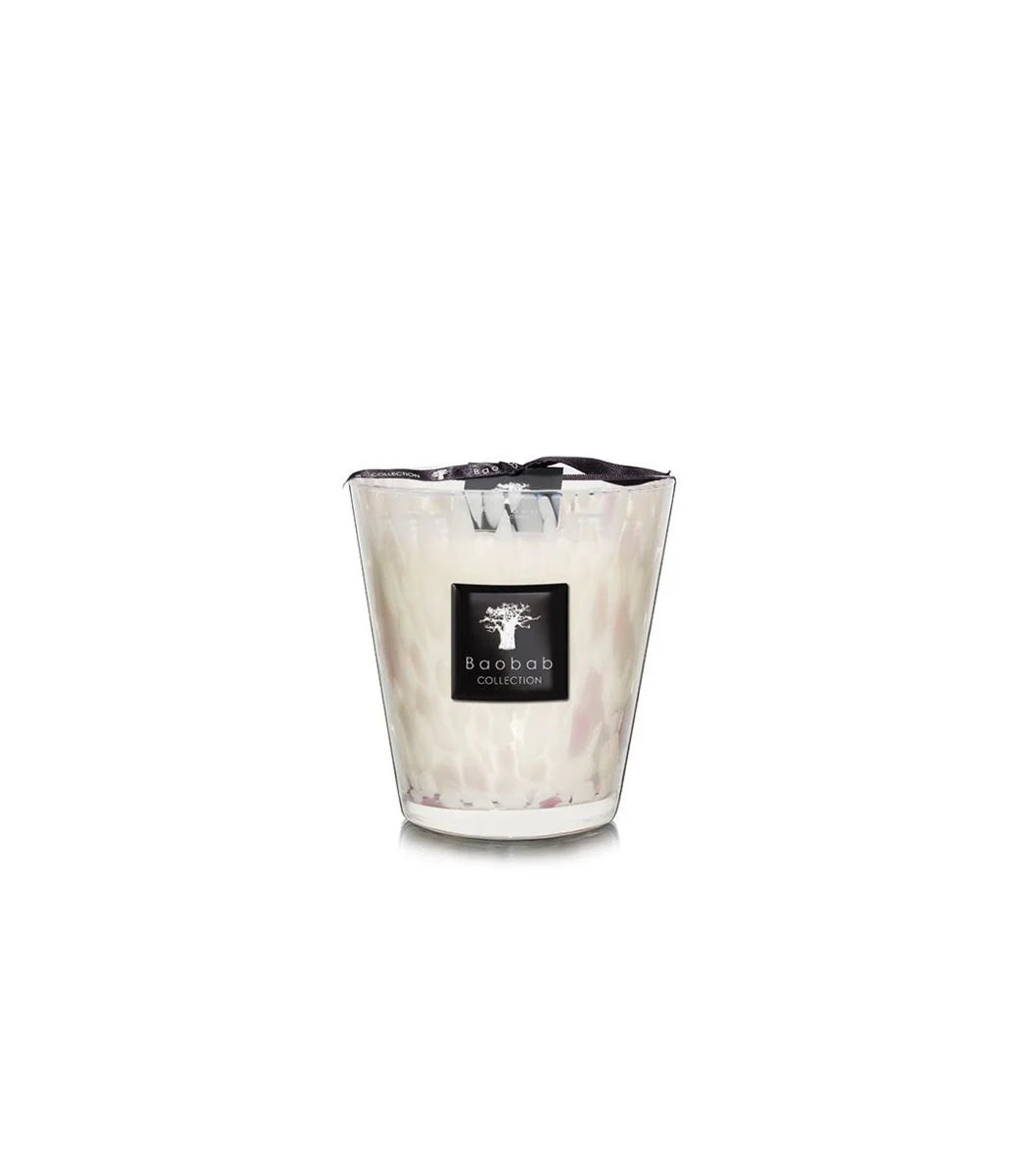 Baobab Scented Candle White Pearls
