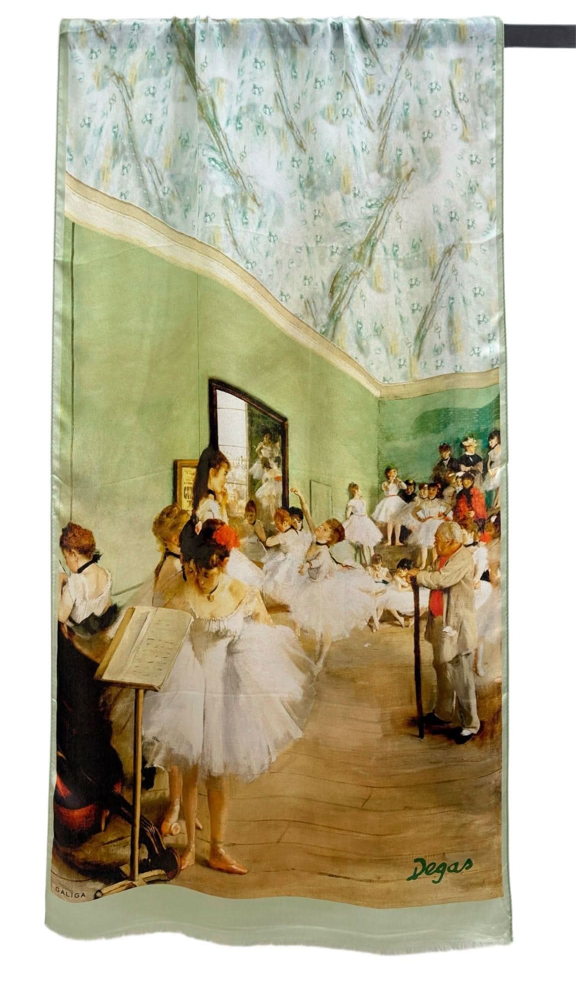 Elegant Silk Scarf printed by Degas Paint