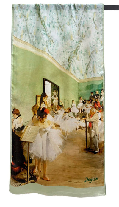 Elegant Silk Scarf printed by Degas Paint