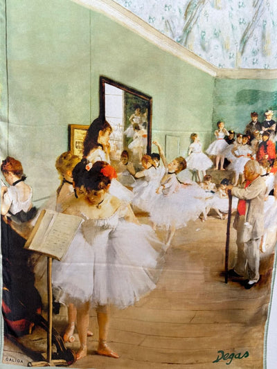 Elegant Silk Scarf printed by Degas Paint