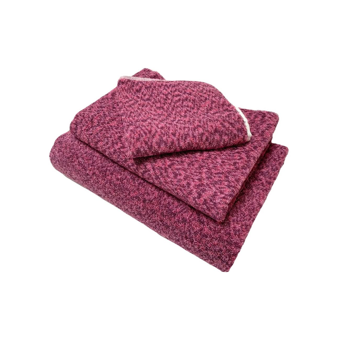 Soft, Absorbent and Fushia Towels made from 70% linen and 30% cotton
