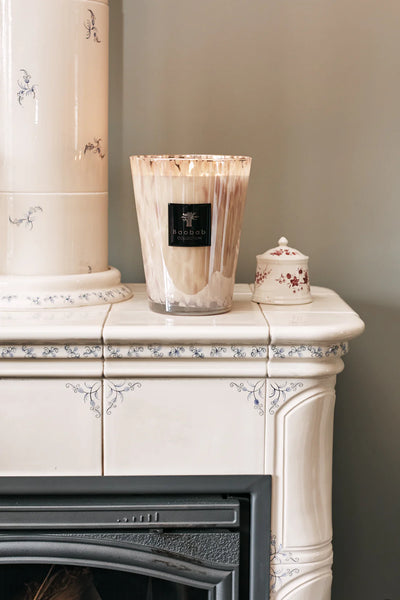 Baobab Scented Candle White Pearls