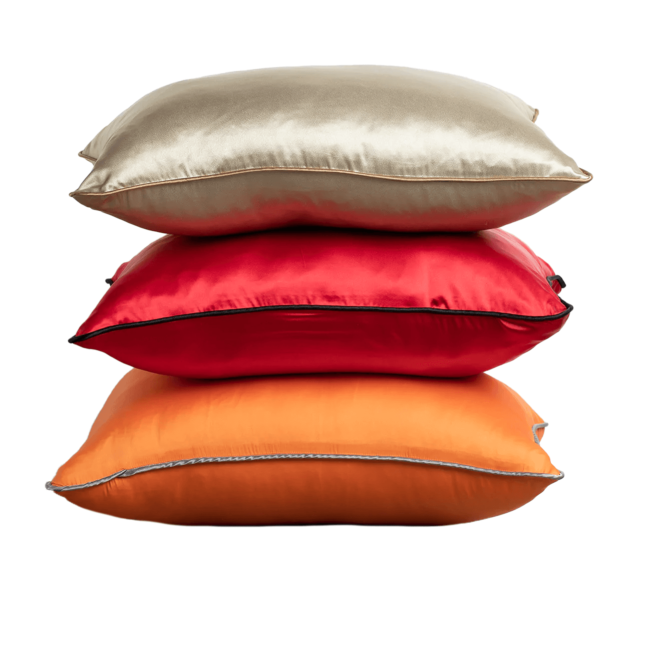 Sateen Pillowcase - Gold, Red, Orange