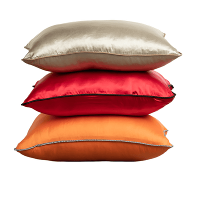 Sateen Pillowcase - Gold, Red, Orange