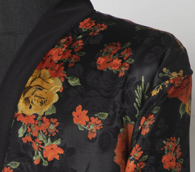 Custom made and kimono design bathrobe made with 100% Silk