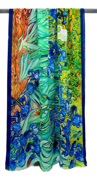 Elegant Silk Scarf printed by Van Gough Paint