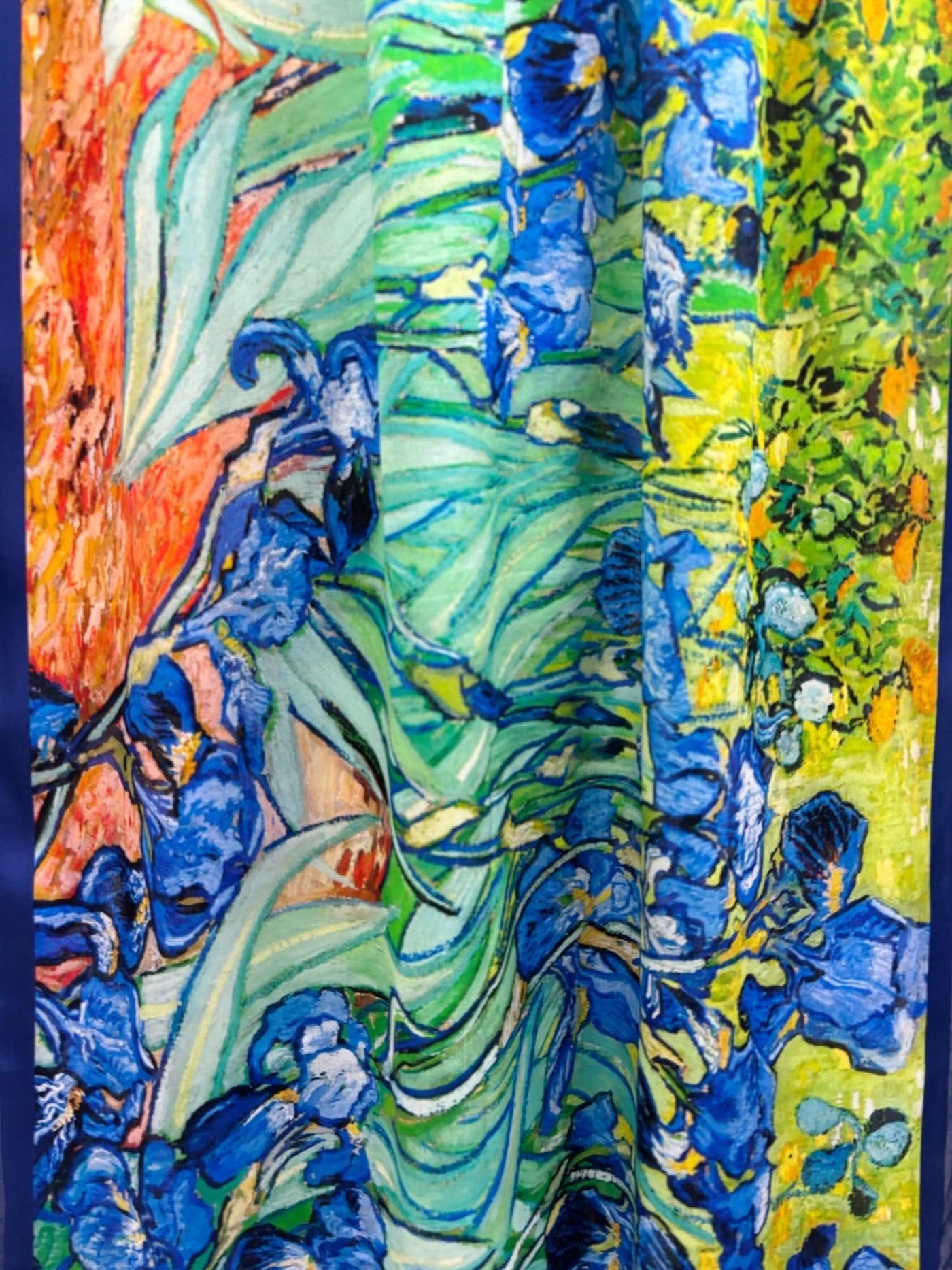 Elegant Silk Scarf printed by Van Gough Paint