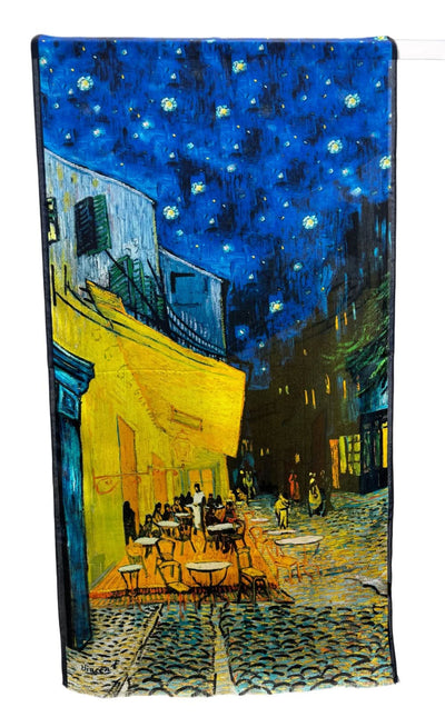 Elegant Silk Scarf printed by Van Gough Paint