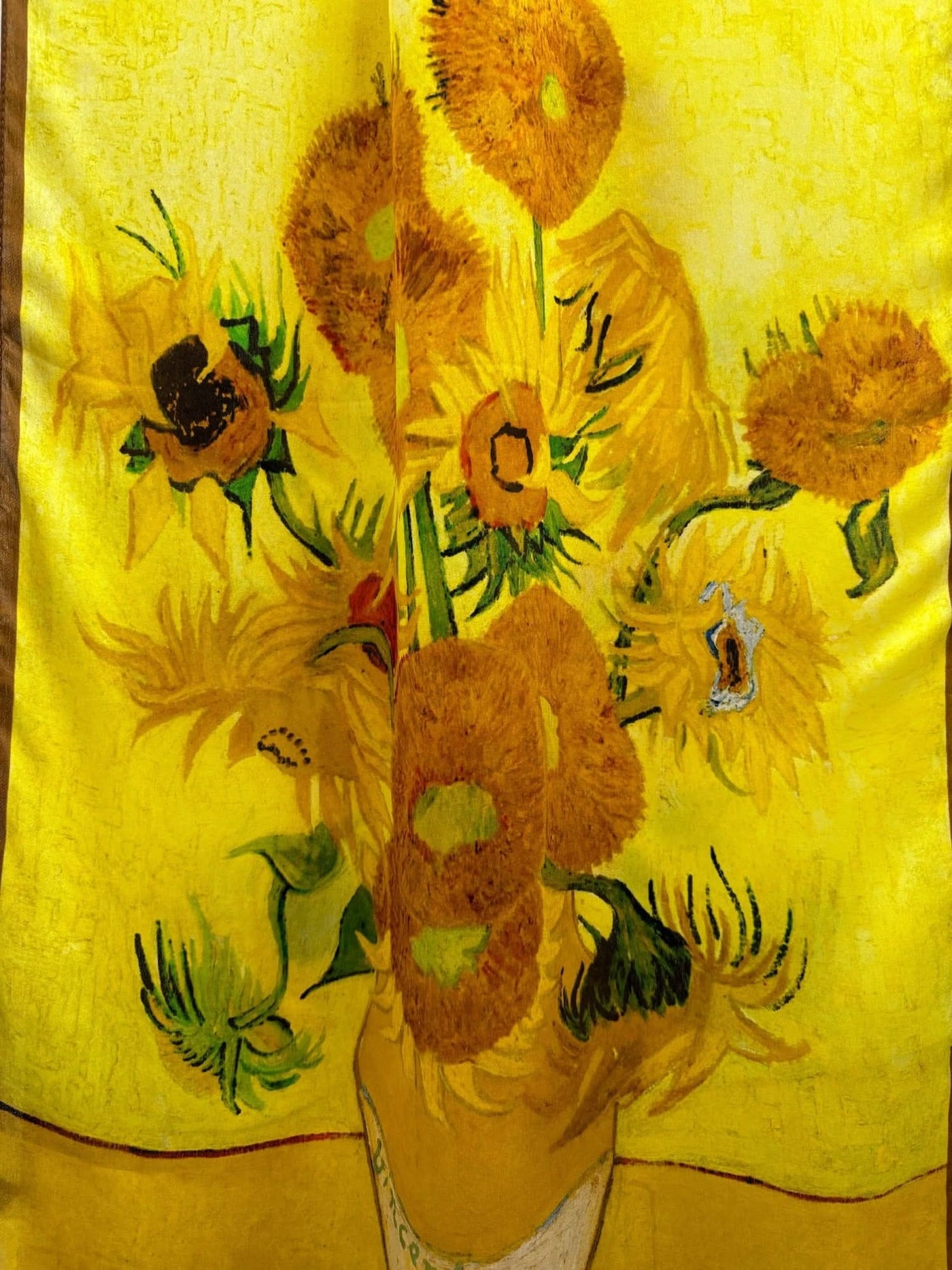 Elegant Silk Scarf printed by Van Gough Paint