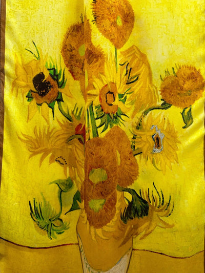 Elegant Silk Scarf printed by Van Gough Paint