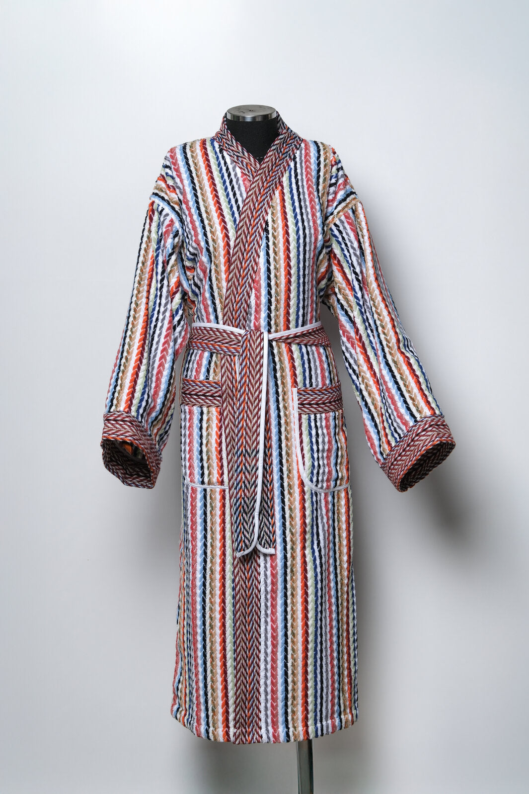 Chevron Multicolor Bathrobe